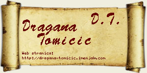 Dragana Tomičić vizit kartica